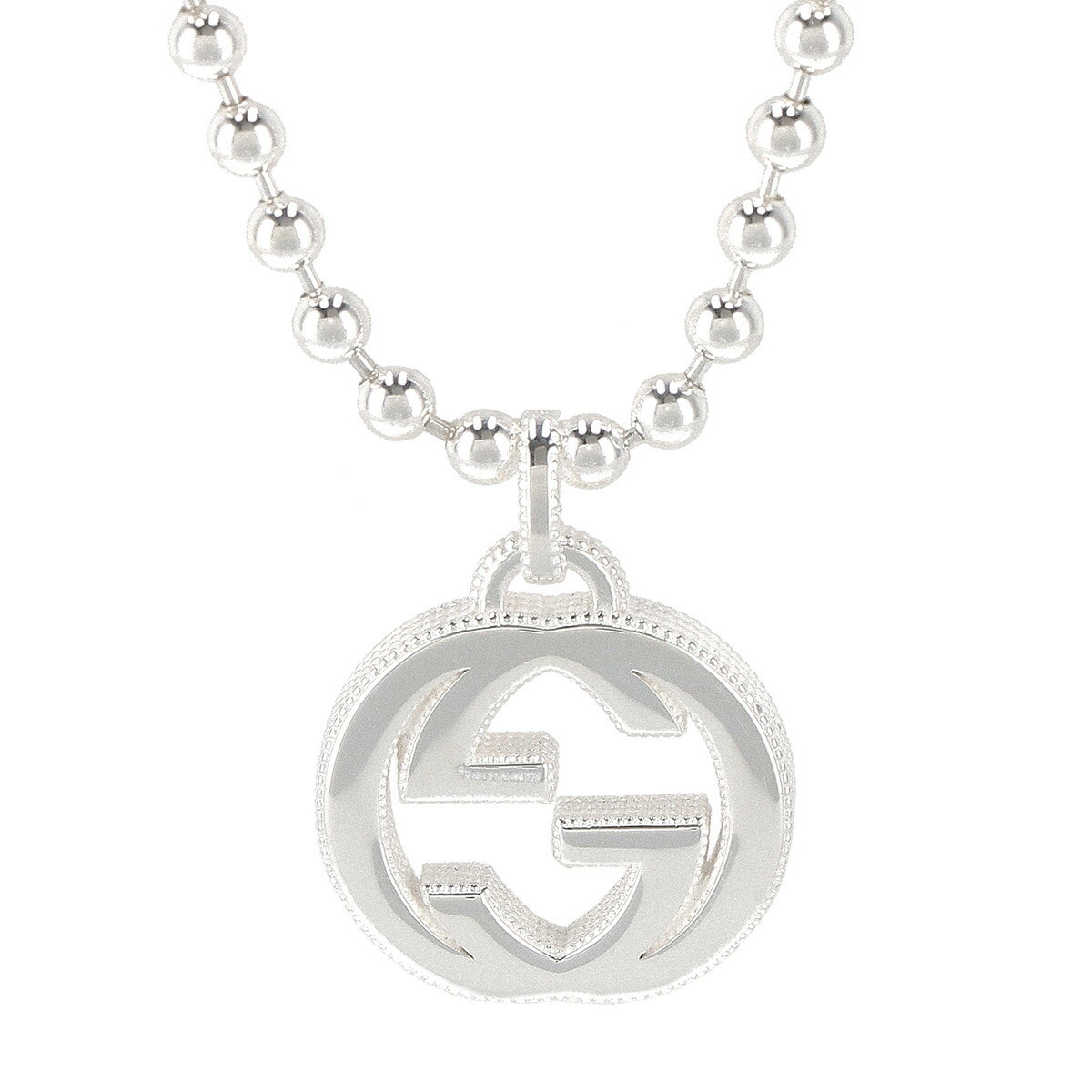 GUCCI 479217-J8400-8106グッチ インターロッキングGどんぶり鉢チェーン店 シャンデリヤSILVER925 スターリングしろがね色