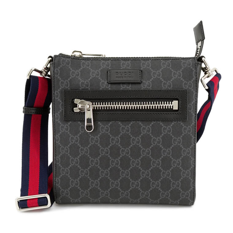 GUCCI 523599-K5RLN-1095グッチ 伝達人御徒面子GGスプリームキャンバス×なめし革黒いこと