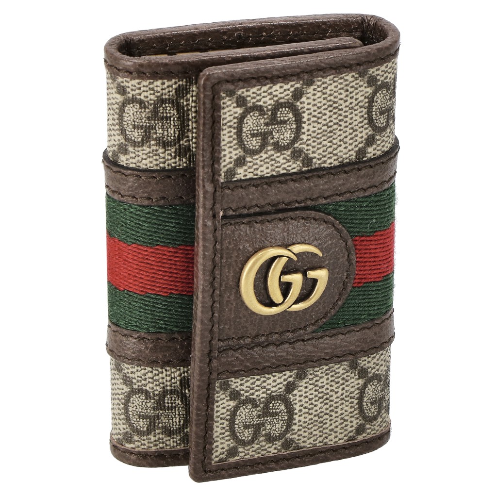 GUCCI 603732-96IWT-8745 OPHIDIAグッチ オフィディア 6連手がかり入れものGGスプリームキャンバス×なめし革ベージュ×赤銅色×アンティークゴールド