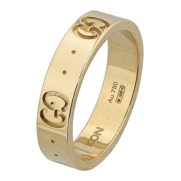 GUCCI 660070-J8500-8000グッチ GGアイコン 輪っかK18黄色ゴールドGUCCI 完全無欠BOX・防御すること袋抑えつける歌留多※輪っか大きさより分ける式
