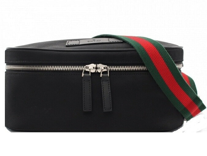 GUCCI 630920-KWTLN-1060グッチ 酉の方角御徒面子 ボディバッグテクノキャンバス×カーフレザーブラック×緑であること×赤いこと※取寄品
