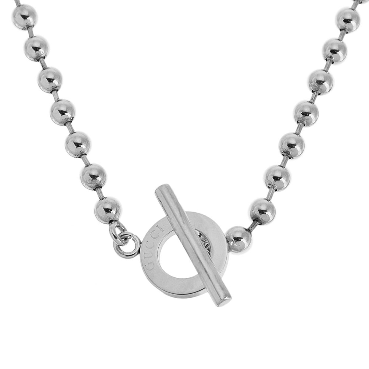 GUCCI 135816-J8400-8106BALL CHAIN ITALY ネックレスチョーカー