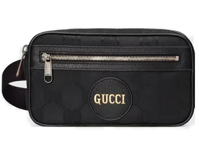 GUCCI 631341-H9HBN-1000GG Off The Grid Crossbody Belt Bagグッチオフ ザ グリッド はりつけ台上半身 三尺帯 御徒面子酉の方角 御徒面子GGナイロン(生まれ変わりナイロン)×カーフレザーブラック×しろがね色※取寄品