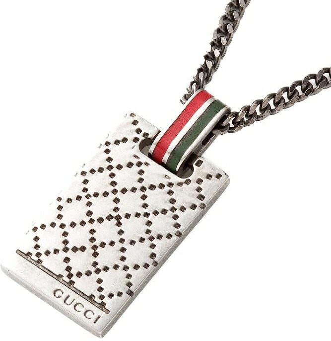 楽天市場】GUCCI グッチ ペンダントネックレス刻印ロゴディアマンテ