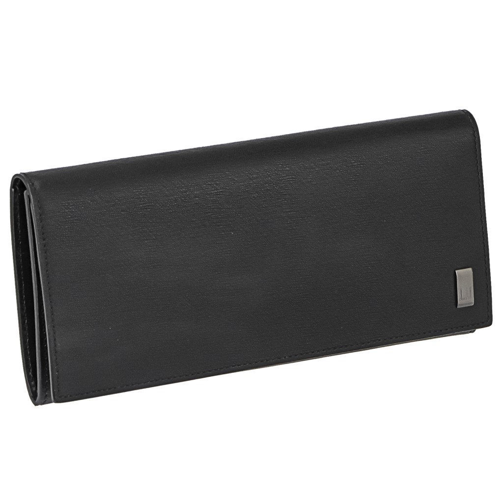 dunhill 19F2F10SG001R SIDECAR BLACK ダンヒル 二折長財布ファスナー小銭入付 サイドカー ブラック カーフレザー ブラック×ガンメタル 37,180円