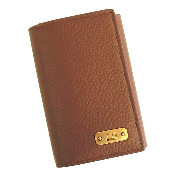 dunhill 23R2511GN251 ダンヒル ハーネス 6連キーケース・キーリング付 フルグレインカーフレザー ブラウン×ゴールド