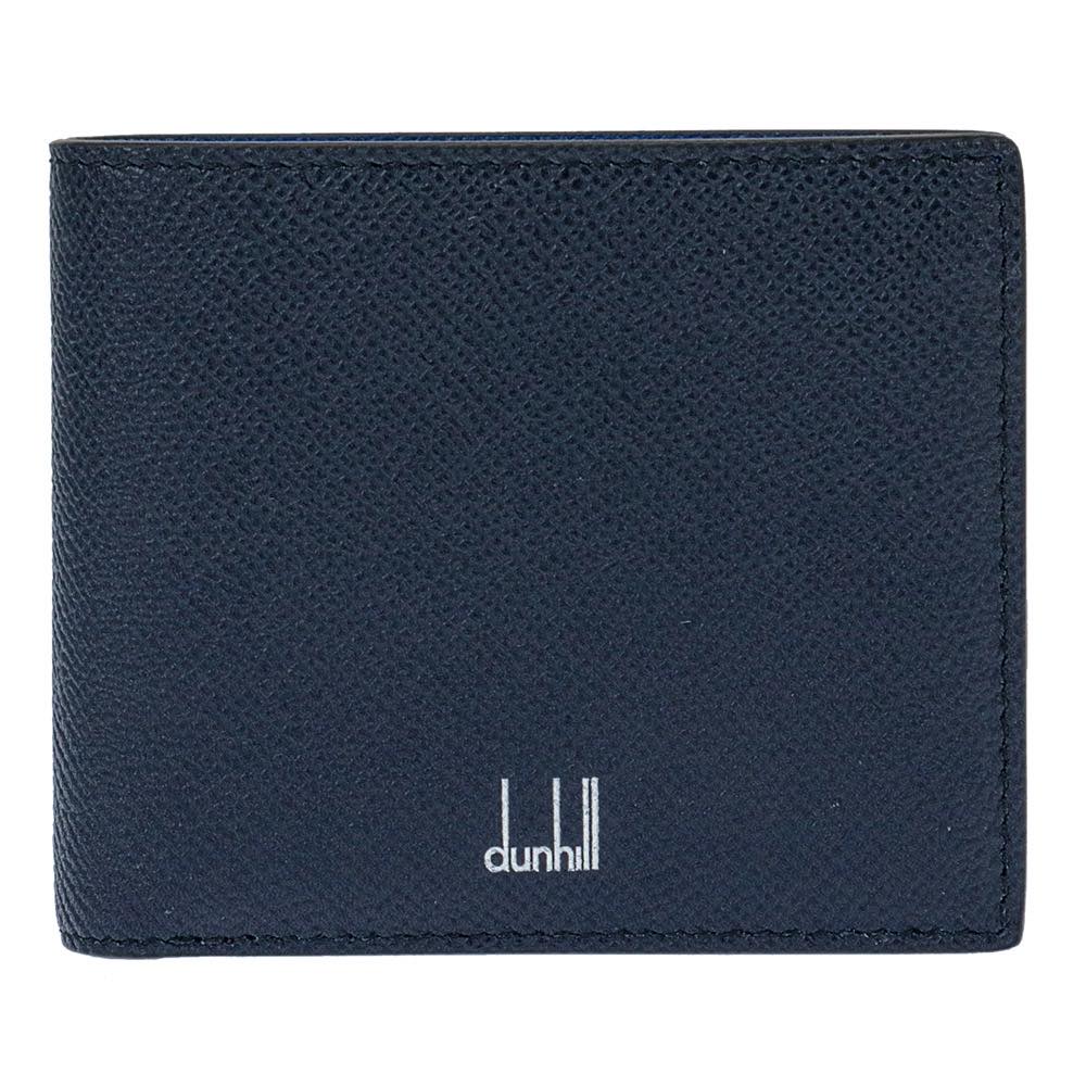 dunhill 18F2320CA410 CADOGAN ダンヒル カドガン 二折小銭財布 カーフ型押 ネイビー×ブルー