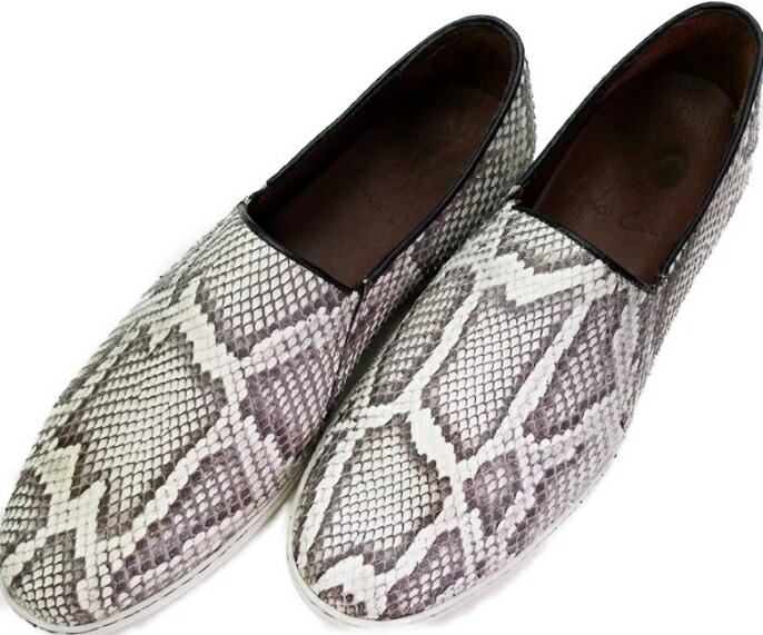 FRANCO CUADRA B38PMPMTENNIS DAMA PITON BL Y PLCH NAT CON DIBUJOLADYS SPORT SHOES真っ正直 クアドラ レディース 心地よい スポーツシューズパイソンレザー×組みあわせる天然ゴム 白いこと×赤銅色系MEXICO/24.5 USA/7.5 JAPAN/約23～23.5珊