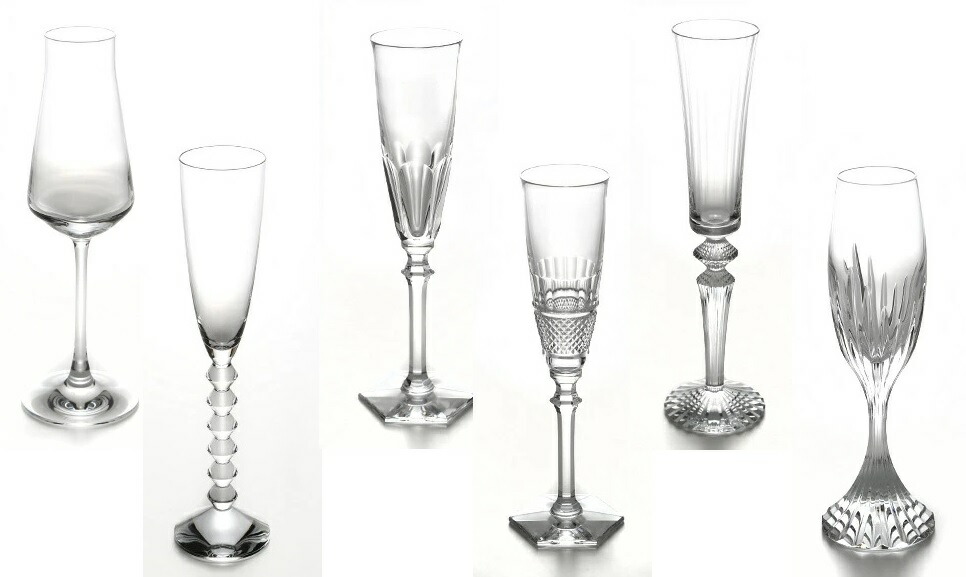 Baccarat 2811434バカラ シャンパングラスバブルボックスシャンパンフルート フルーティッシモクリスタルガラス客数x6嘱する品 純然たるBOX・抑えつける歌留多
