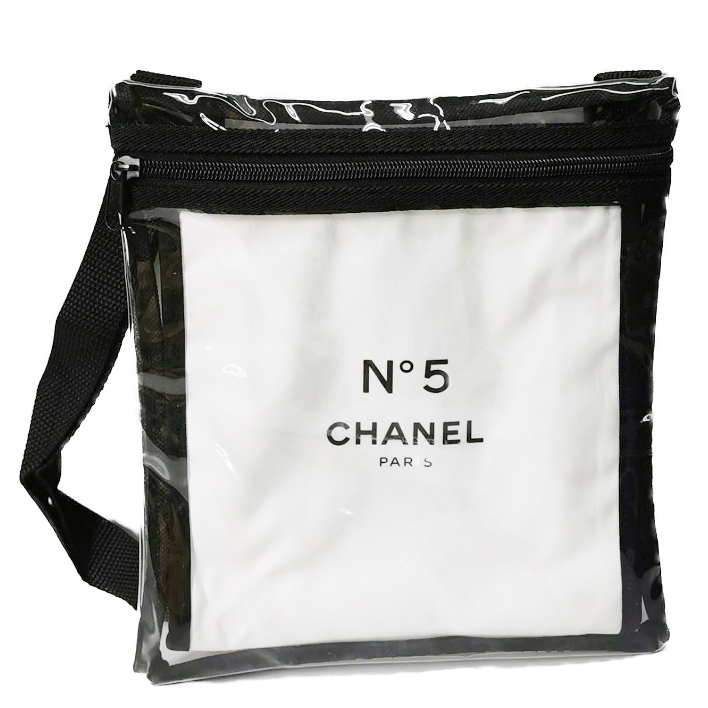 楽天市場】CHANEL NOVELTY POACHシャネル No5ロゴ入ポーチ コットン