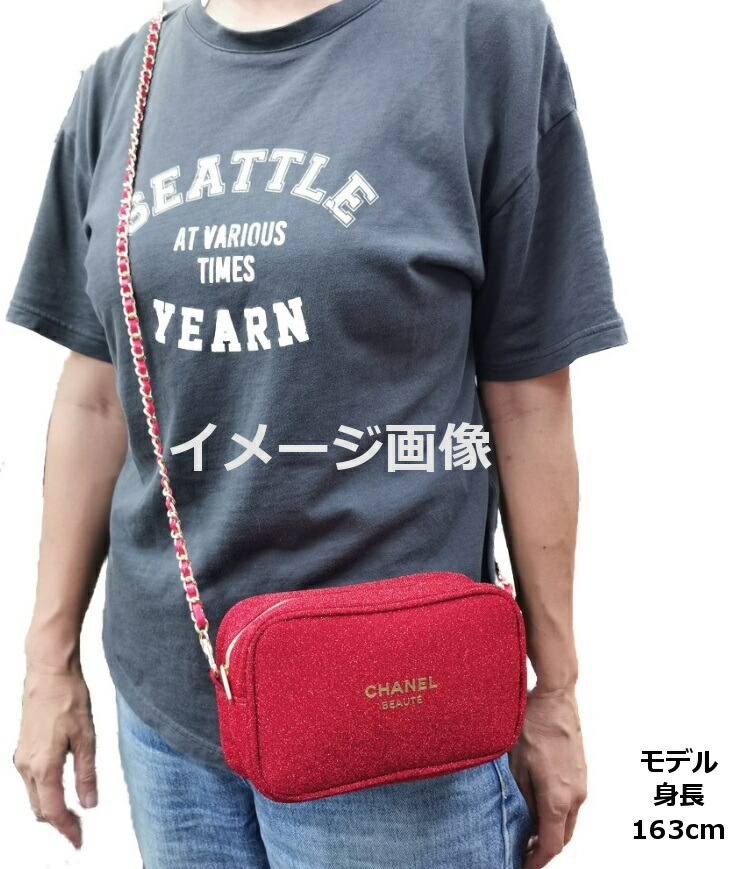 CHANEL NOVELTY シャネル ロゴ入化粧ポーチ Dカン CCロゴ入り