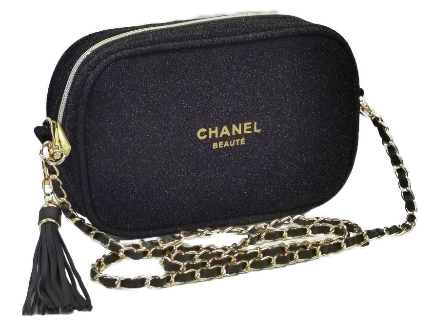 楽天市場】CHANEL NOVELTY POACHシャネル No5ロゴ入ポーチ コットン