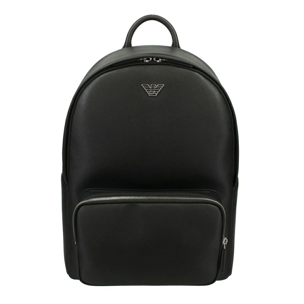 EMPORIO ARMANI Y4O250-Y138E-81072 エンポリオ アルマーニ バッグパック リュック 合成皮革×ポリエステル ブラック×シルバー