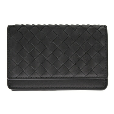BOTTEGA VENETA 133945-V001U-1000ボッテガヴェネタ 名刺入イントレチャートラムレザー 黒いこと