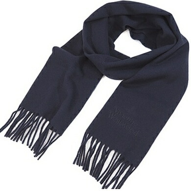 Vivienne Westwood マフラー ウール ネイビーブルー 楽天市場】Vivienne Westwood WOOL100% MUFFLERMADE IN ITLY