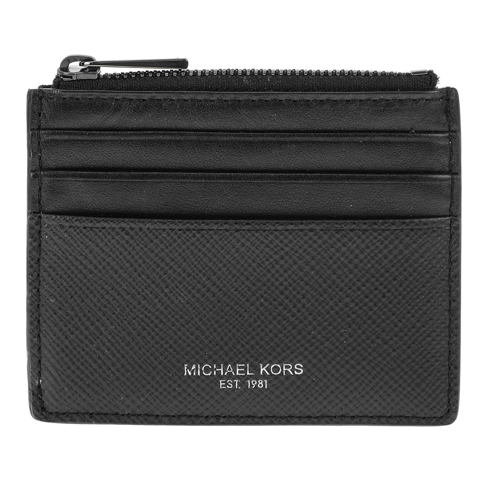MICHAEL 39F6LHRD6L-001マイケルコース カードケースレザーブラック&times;シルバー｜ブランドショップ ア・ドマーニ 16,401円