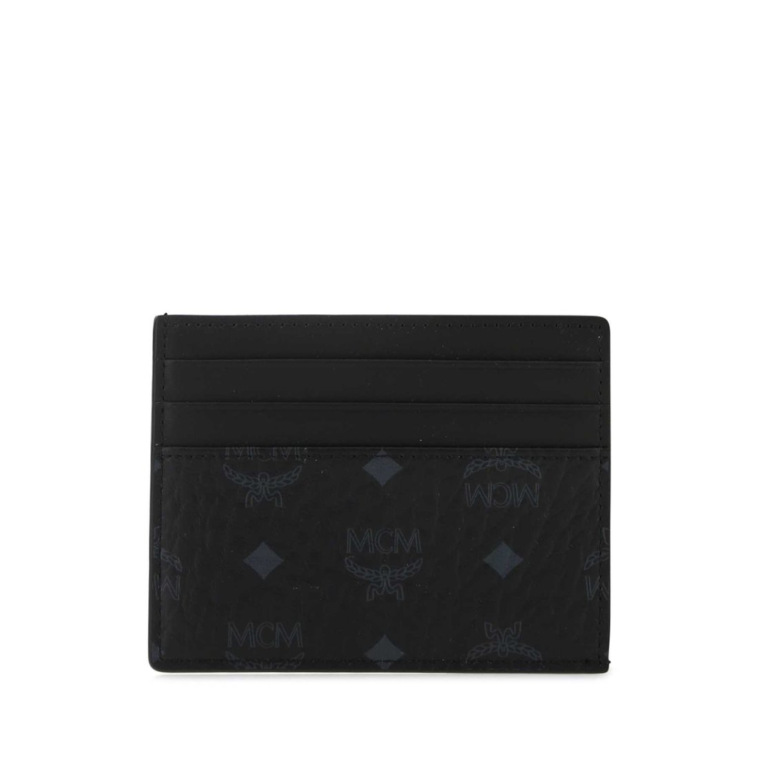 MCM MXAAAVI02-BK001エムシーエム カードケースコーテッドキャンバス×なめし革黒いこと