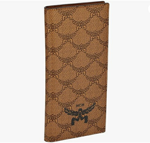 MCM MXLESAC01-CO001Himmel Lauretos Continental Walletエムシーエム ローレトス 二折長紙入れコーテッド帆布×なめし革コニャック