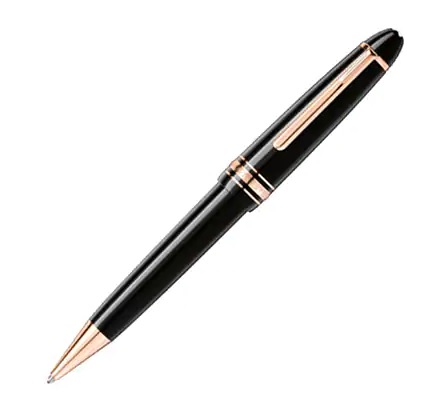MONTBLANC 132482 112673モンブラン マイスターシュテュックローズゴールドコーティングル・グラン ボールペン黒いこと×さくら色ゴールド※取寄品