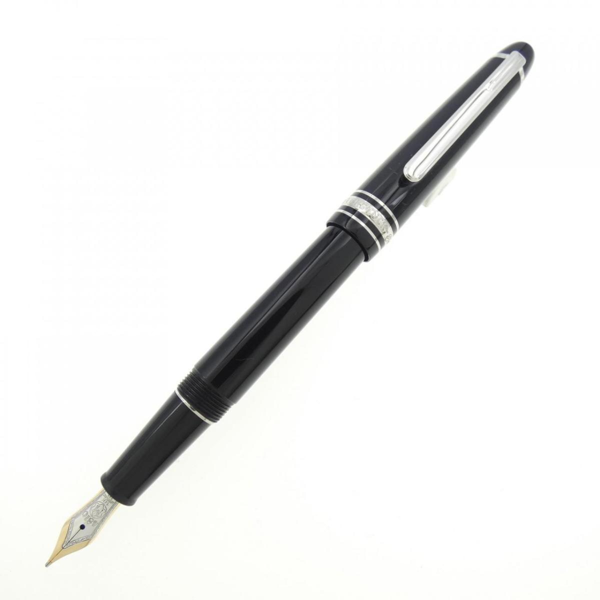 MONTBLANC 132467（106521）モンブラン マイスターシュテュックプラチナコーティング 古典派音楽 筆書き込み先 F（細字）黒いこと×しろがね色※取寄品