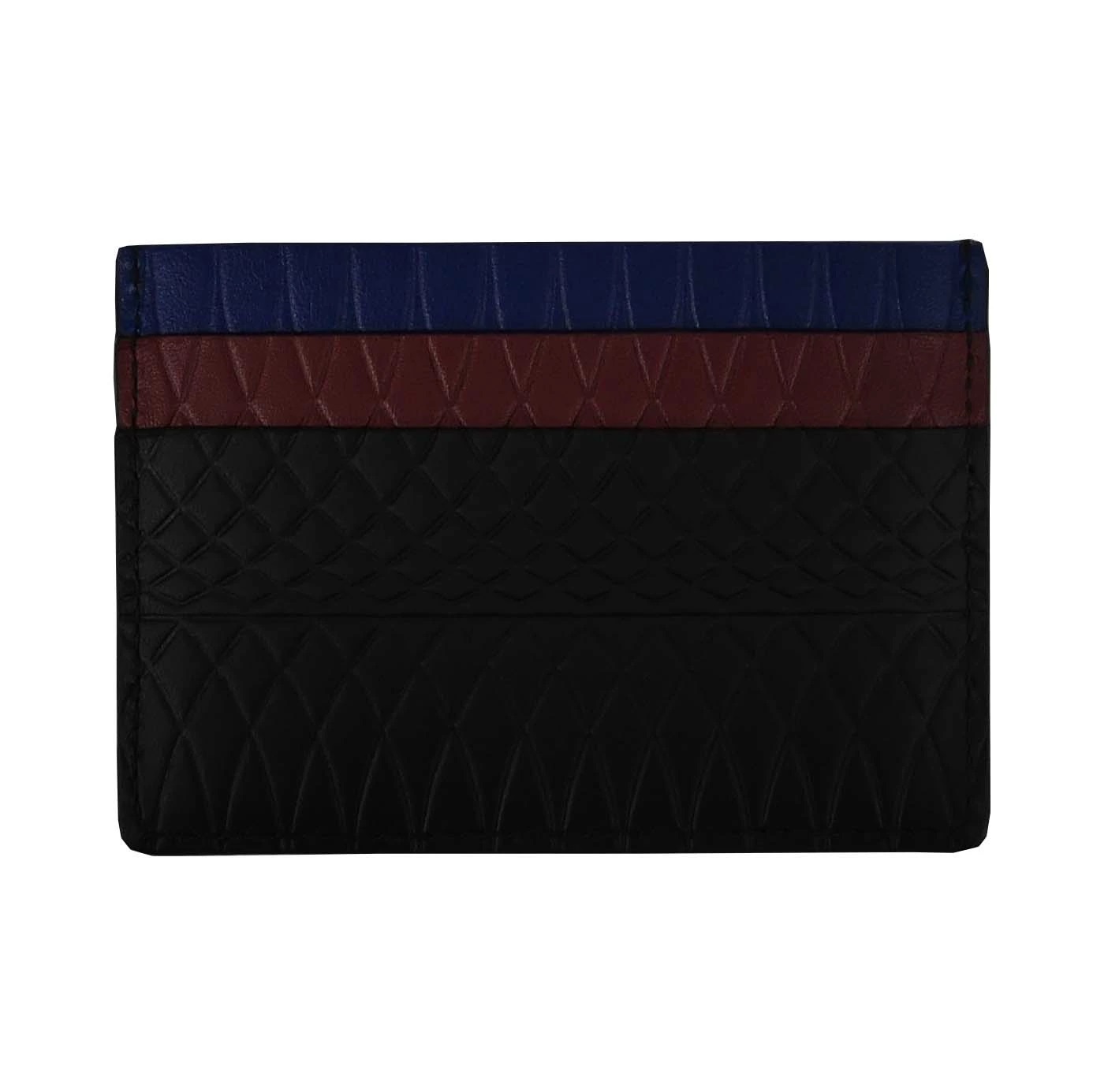 Paul Smith ATXC-4768-W811-BK-MULTI ポールスミス カードケース カーフレザー ブラック×マルチカラー