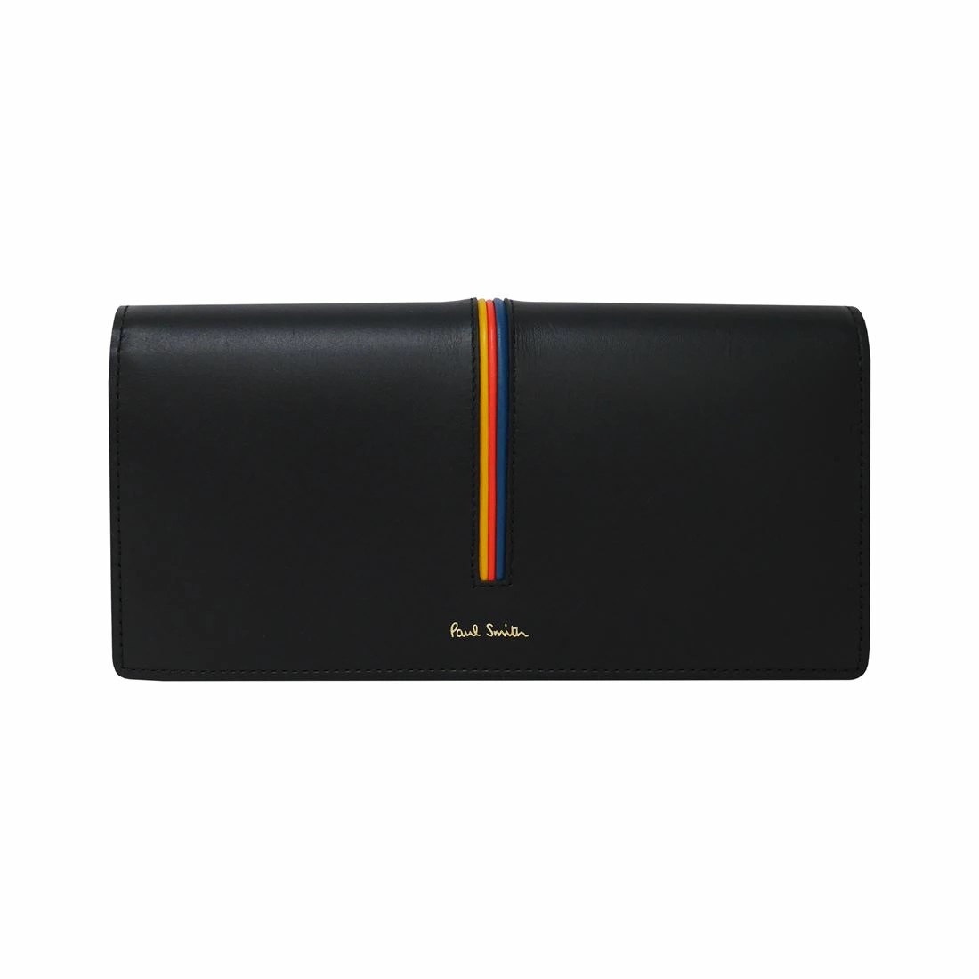 Paul Smith M1A-5078-RINSTP-BK ポールスミス 二折長財布小銭入付 カーフレザー　ブラック×マルチカラー