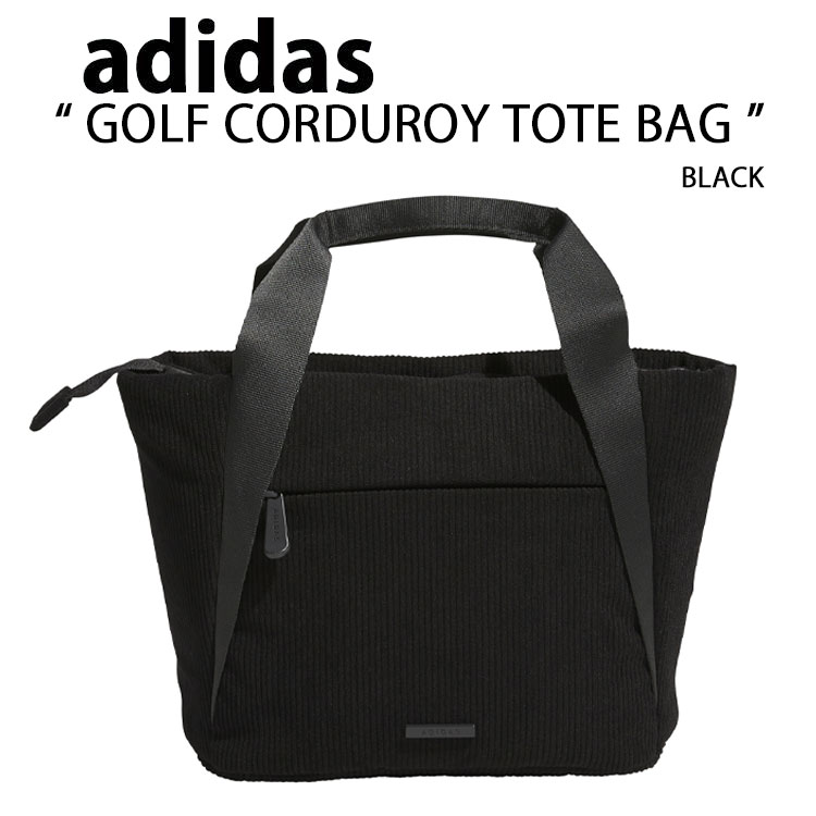  アディダス ゴルフバッグ GOLF CORDUROY TOTE BAG BLACK IS6267 ゴルフ コーデュロイ トート バッグ ブラック スポーツ ゴルフアクセサリー ゴルフ鞄 トートバッグ メンズ レディース 男性用 女性用 【中古】未使用