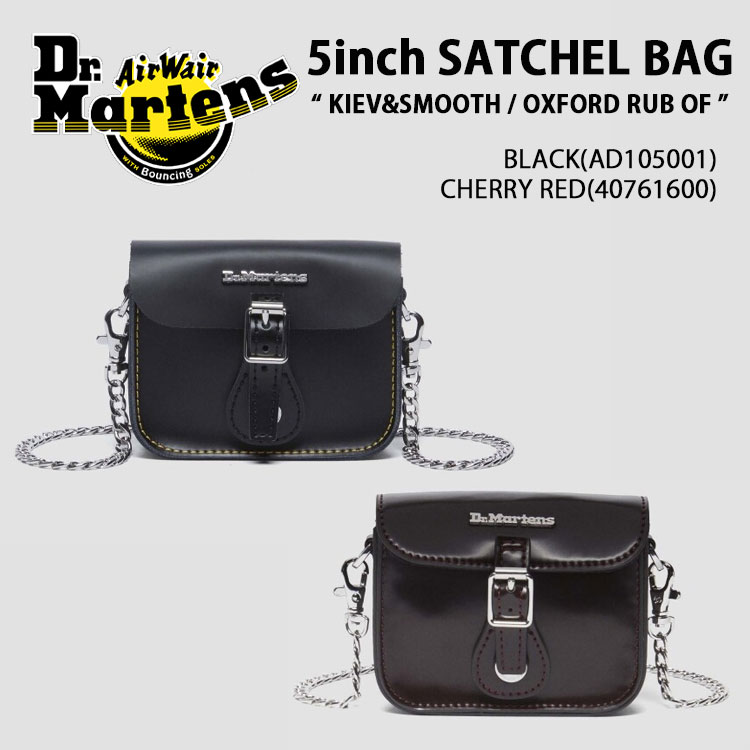 Dr.Martens ドクターマーチン ミニ ショルダーバッグ 5inch SATCHEL BAG BLACK AD105001 CHERRY RED 40761600 5インチ サッチェルバッグ ブラック チェリーレッド メンズ レディース【中古】未使用品|a-dot