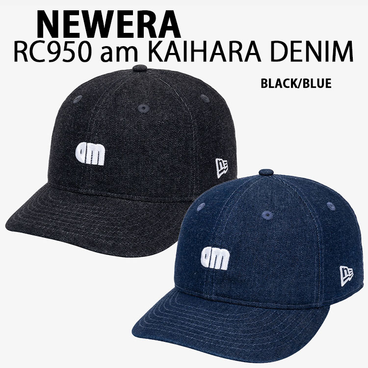 NEWERA ニューエラ デニム キャップ RETRO CROWN 950 ARIHARA MIYUKI KAIHARA DENIM CAP コラボ 在原みゆ紀 フリーサイズ BLUE BLACK デニムキャップ ソフトキャップ 芯なし 帽子 ブルー ブラック 14457288/89 11,160円