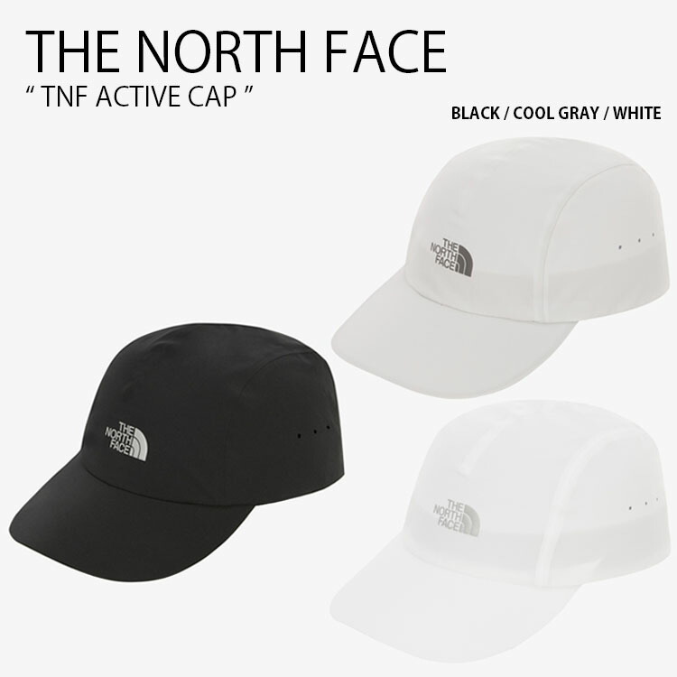 THE NORTH FACE ノースフェイス ベースボールキャップ TNF ACTIVE CAP アクティブ キャップ 帽子 ロゴ カジュアル ストリート スポーツ ランニング ブラック グレー ホワイト メンズ レディース 男性用 女性用 男女共用 NE3CR03A/B/C|a-dot