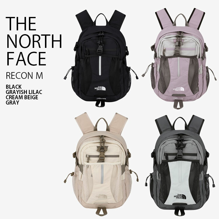 THE NORTH FACE ノースフェイス リュック RECON M リコン デイパック バックパック バッグ リュックサック 通勤 通学 ロゴ カジュアル WHITELABEL ブラック パープル ベージュ グレー メンズ レディース 男性用 女性用 男女共用 NM2DR08J/K/L/M
