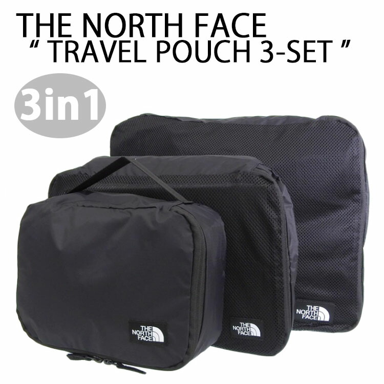 The North Face トラベルポーチ 5点セット ブラック tnf-nn2pp82a.jpg