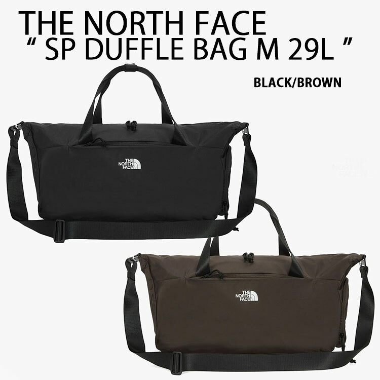 THE NORTH FACE ノースフェイス ボストンバッグ ダッフルバッグ SP DUFFLE BAG M 29L カーゴバック BROWN BLACK スポーツバッグ 旅行バッグ 大容量バッグ 2WAYバッグ サイド収納 ブラウン ブラック NN2PR60A/B｜a-dot