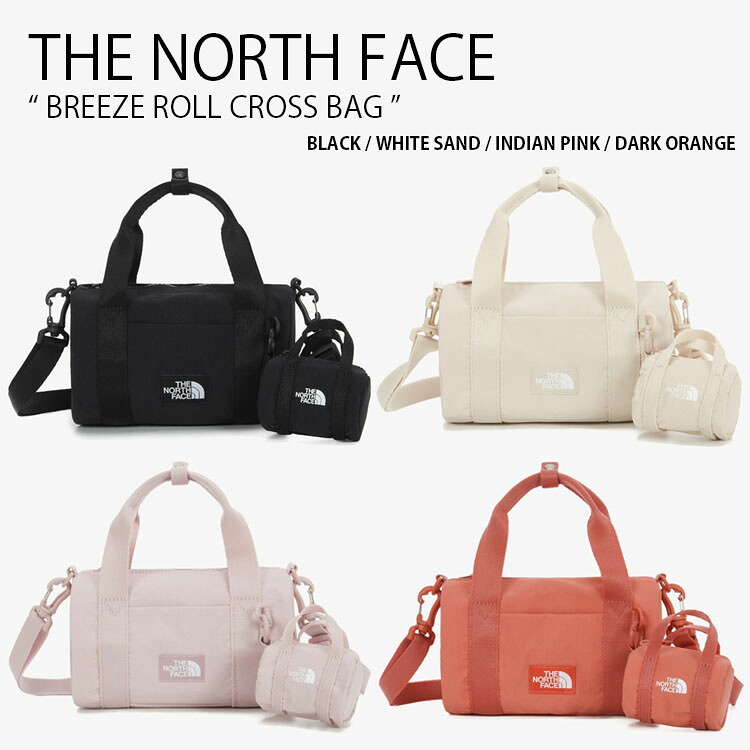 THE NORTH FACE ノースフェイス ショルダーバッグ BREEZE ROLL CROSS BAG ブリーズ ロール クロスバッグ トートバッグ ロゴ カジュアル ストリート ブラック アイボリー ピンク オレンジ メンズ レディース 男性用 女性用 男女共用 NN2PS37A/B/C/D