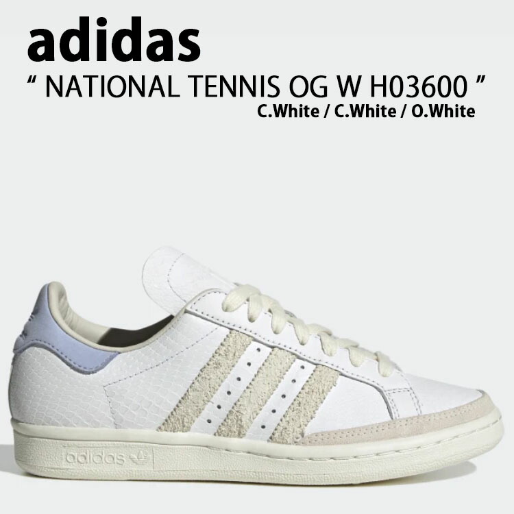 adidas Originals アディダス オリジナルス スニーカー NATIONAL TENNIS OG W H03600 ナショナル テニス OG W White Off White ホワイト オフホワイト レディース 女性用【中古】未使用品