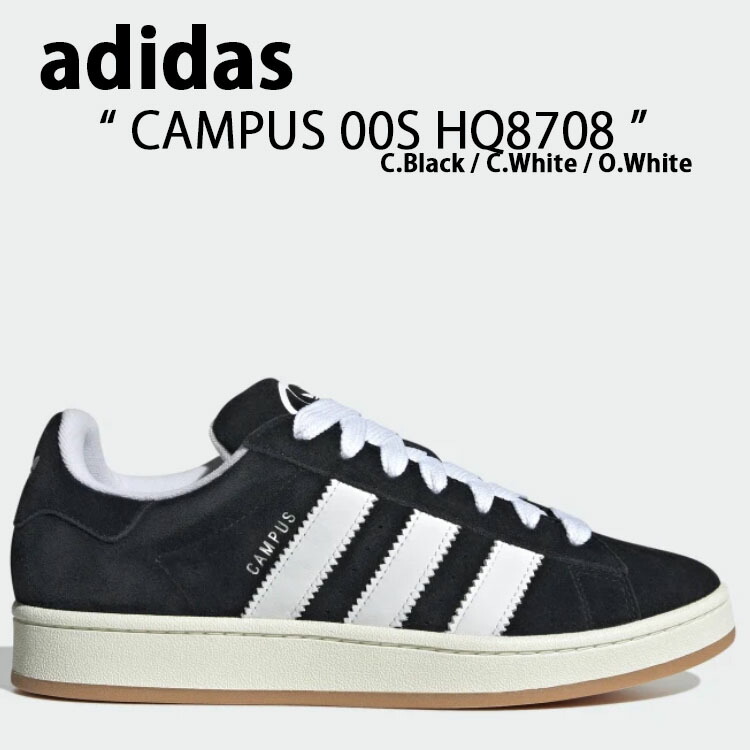 adidas Originals アディダス オリジナルス スニーカー CAMPUS 00S HQ8708 キャンパス00S Black White ブラック ホワイト メンズ レディース 男性用 女性用 男女兼用【中古】未使用品
