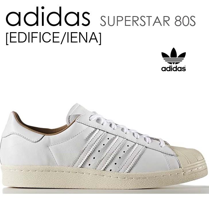 adidas originals アディダス スニーカー SUPERSTAR 80S はやりっ子 エディフィス アディダス EDIFICE CG3603 WHITE シューズ 白いこと メンズ レディース 成人男性用 成人女性用【中古】未当て嵌める品