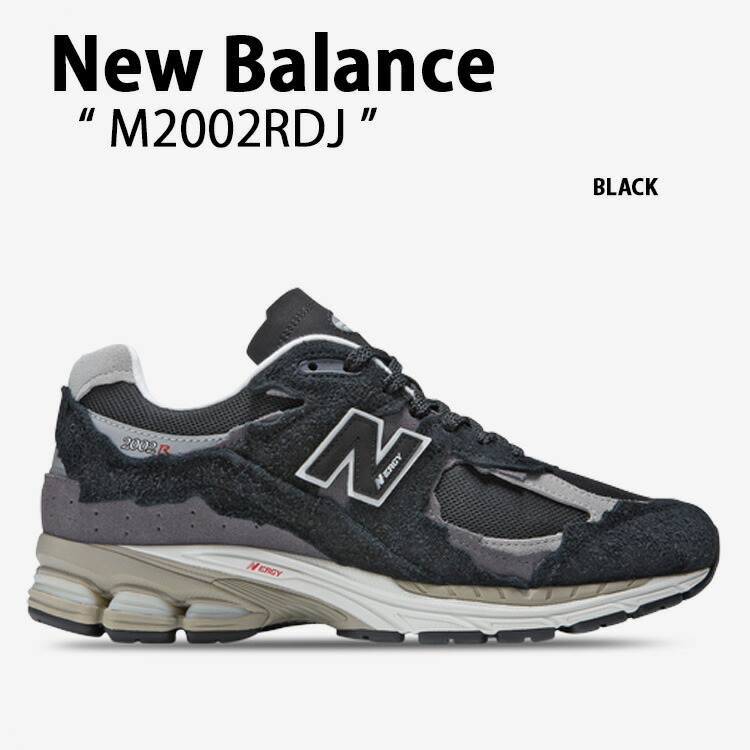 New Balance ニューバランス スニーカー M2002RDJ BLACK ブラック シューズ レザー 本革 メンズ 男性用【中古】未使用品｜a-dot