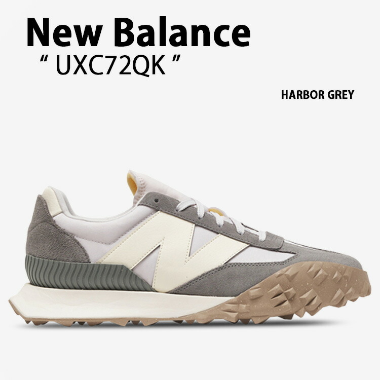 New Balance ニューバランス スニーカー UXC72QK HARBOR GREY グレー シューズ レザー 本革 メンズ 男性用【中古】未使用品|a-dot