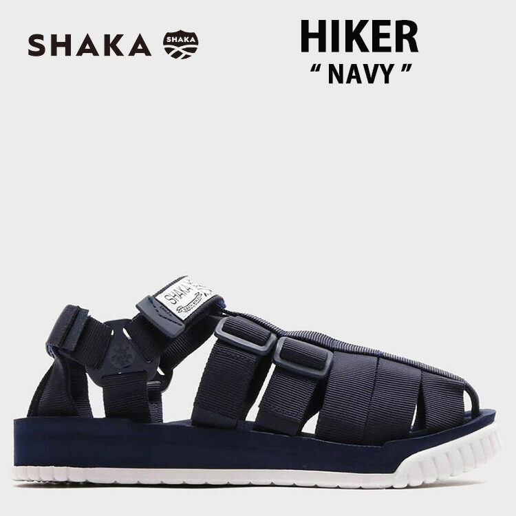 SHAKA サンダル シャカ サンダル HIKER ハイカー NAVY 米国海軍 メンズ レディース 成人男性用 お上さん用 男女兼用【中古】未当て嵌める品
