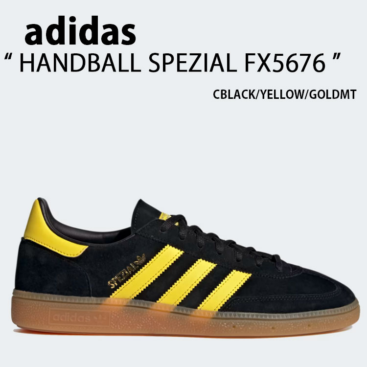 adidas Originals アディダス オリジナルス スニーカー HANDBALL SPEZIAL BLACK YELLOW GUM FX5676 シューズ ハンドボール スペツィアル ブラック イエロー ガム メンズ レディース 男性用 女性用【中古】未使用品 28,200円