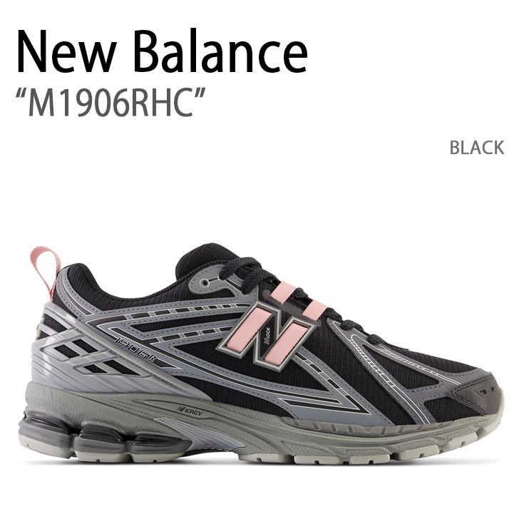 New Balance ニューバランス スニーカー M1906RHC BLACK ブラック シューズ レザー 本革 メンズ 男性用【中古】未使用品