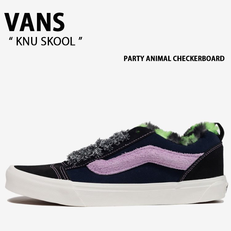 VANS バンズ スニーカー KNU SKOOL PARTY ANIMAL CHECKERBOARD VN0009QCCK ニュースクール パーティーアニマルチェッカーボード メンズ レディース 男性用 女性用