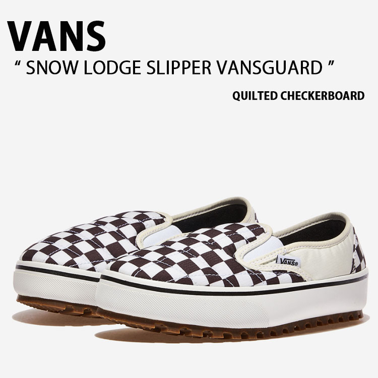 VANS バンズ スニーカー SNOW LODGE SLIPPER VANSGUARD QUILTED CHECKERBOARD VN0A5JI2705 スノー ロッジ スリッパ― バンズガード キルテッド チェッカーボード メンズ レディース 男性用 女性用
