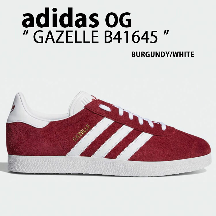 adidas originals アディダス スニーカー SAMBA B41645 サンバ BURGUNDY WHITE GOLD シューズ なめし革アッパー スエードクロス バーガンディ 白いこと ゴールド メンズ レディース【中古】未当て嵌める品