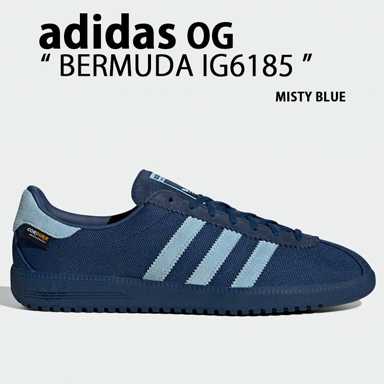 adidas originals アディダス スニーカー BERMUDA IG6185 MISTY BLUE バミューダ シューズ CORDURA ナイロン ミスティブルー メンズ レディース【中古】未当て嵌める品