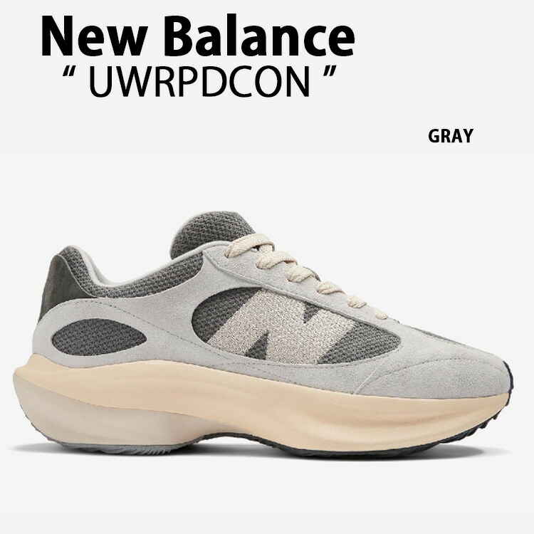 New Balance ニュー平衡にする スニーカー WRPD RUNNER GRAY シューズ ワープドランナー スエードクロス 薄墨色 メンズ レディース【中古】未当て嵌める品