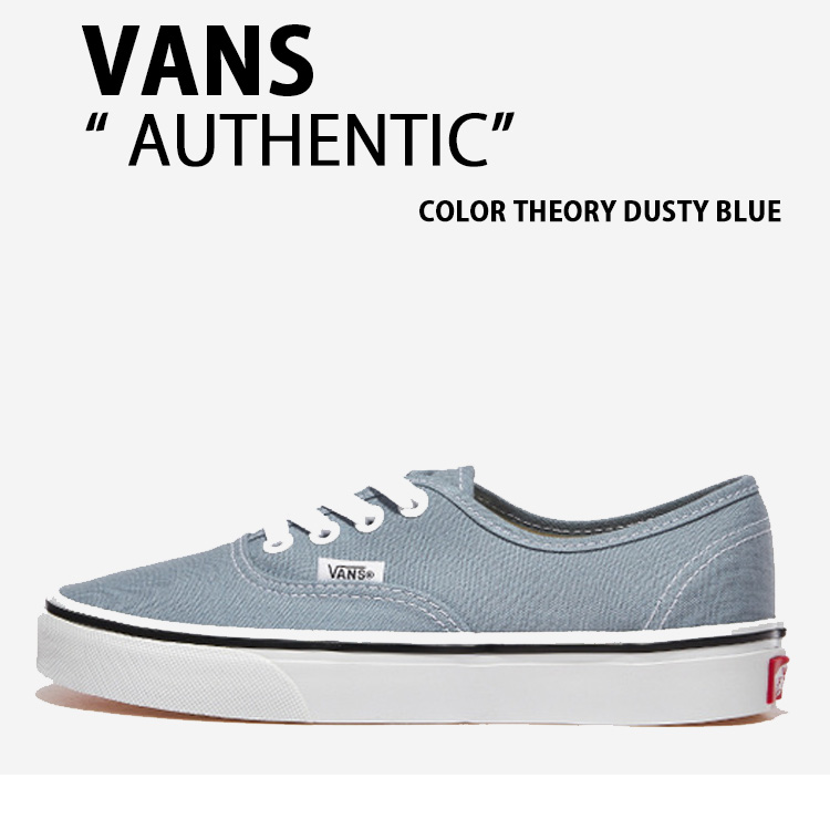 VANS バンズ スニーカー AUTHENTIC COLOR THEORY DUSTY BLUE VN000CRTDSB オーセンティック カラーセオリーダスティー 青みメンズ レディース 成人男性用 成人女性用