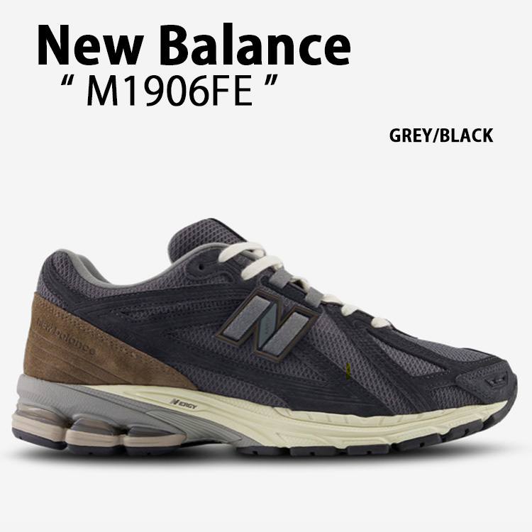 New Balance ニュー平衡にする スニーカー M1906FE GREY BLACK シューズ メッシュ NewBalance1906 ニュー平衡にする1906 駈けっくらシューズ 薄墨色 黒いこと メンズ レディース【中古】未当て嵌める品