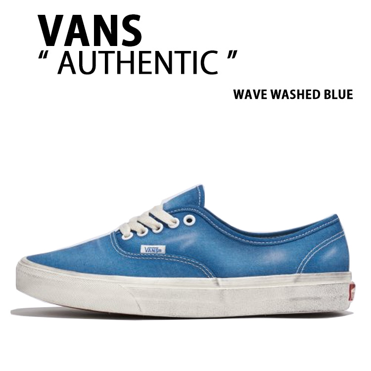 VANS バンズ スニーカー AUTHENTIC WAVE WASHED BLUE VN000BW5CJE オーセンティック ウェーブ ウォッシュド ブルー メンズ レディース 男性用 女性用|a-dot